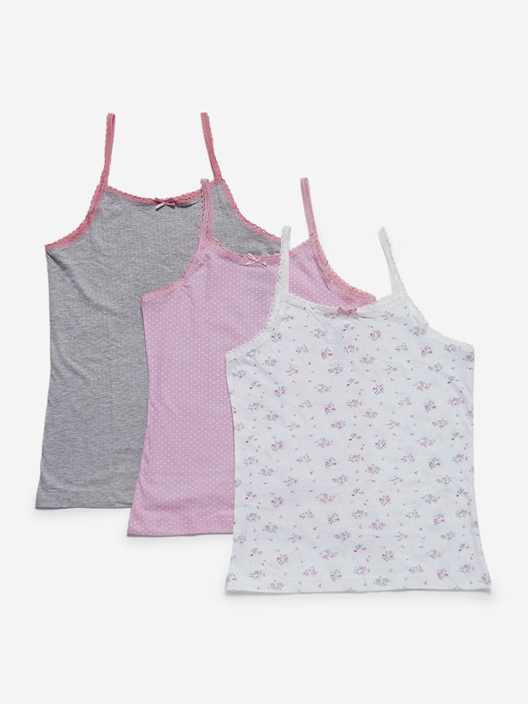 Y&F Kids Multicolour Camisole Set of Three