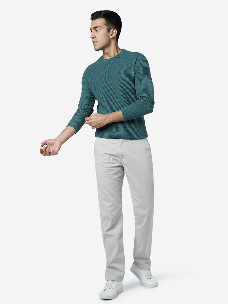 Ascot Light Grey Relaxed Fit Chinos