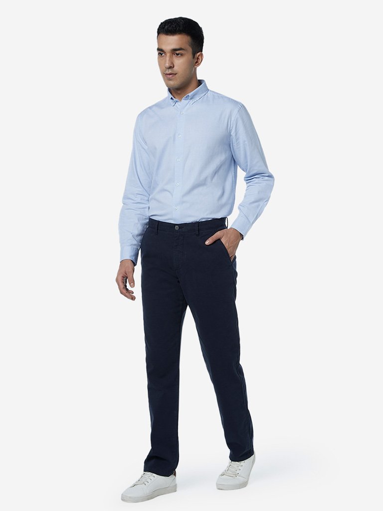 Ascot Navy Relaxed Fit Chinos