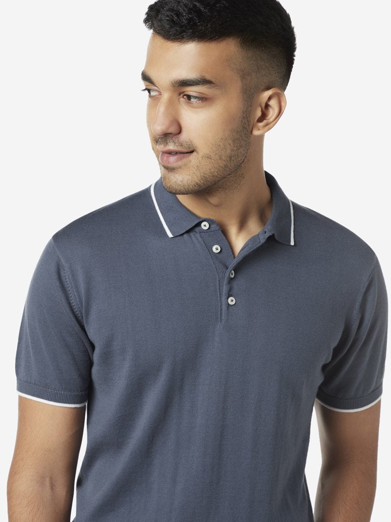Ascot Dark Grey Slim Fit Polo T-Shirt