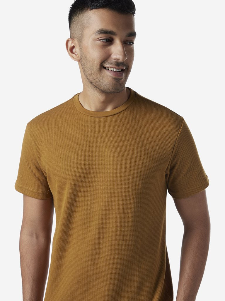 ETA Mustard Slim Fit Crewneck T-Shirt
