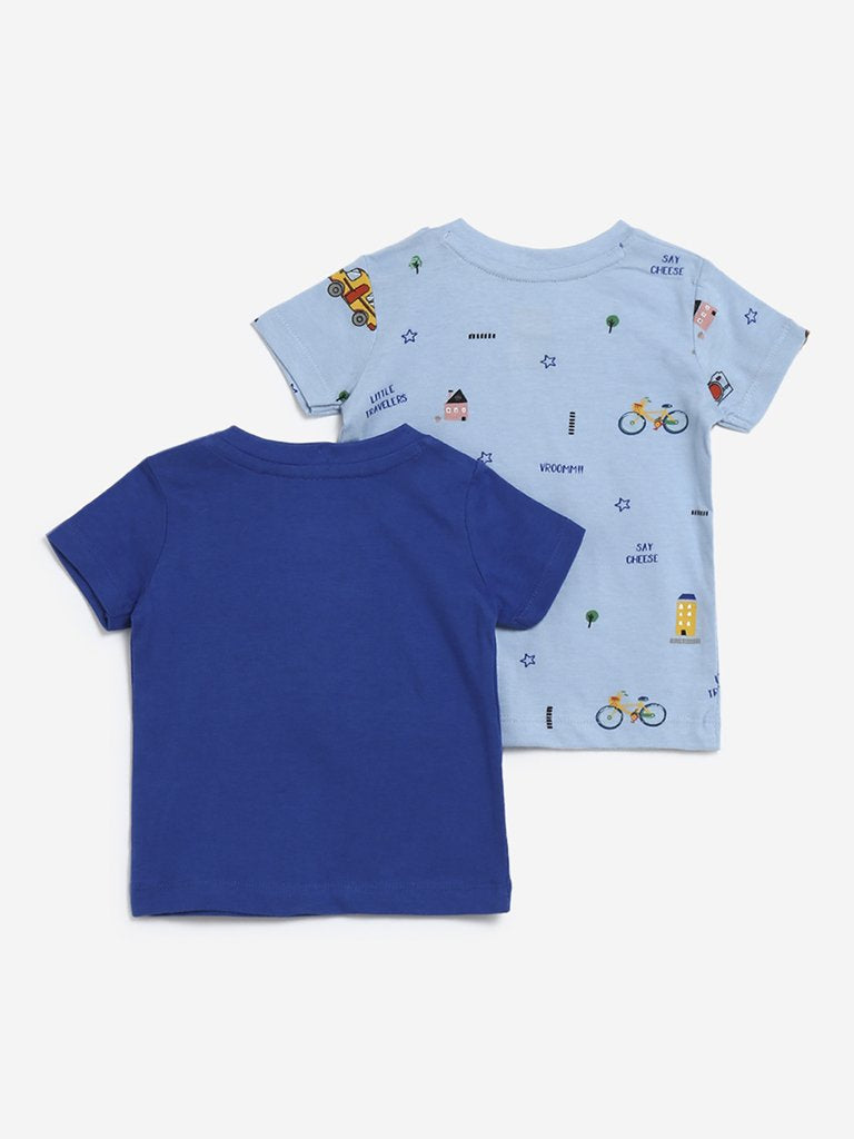 Baby HOP Blue Traveller Set of Two T-Shirts