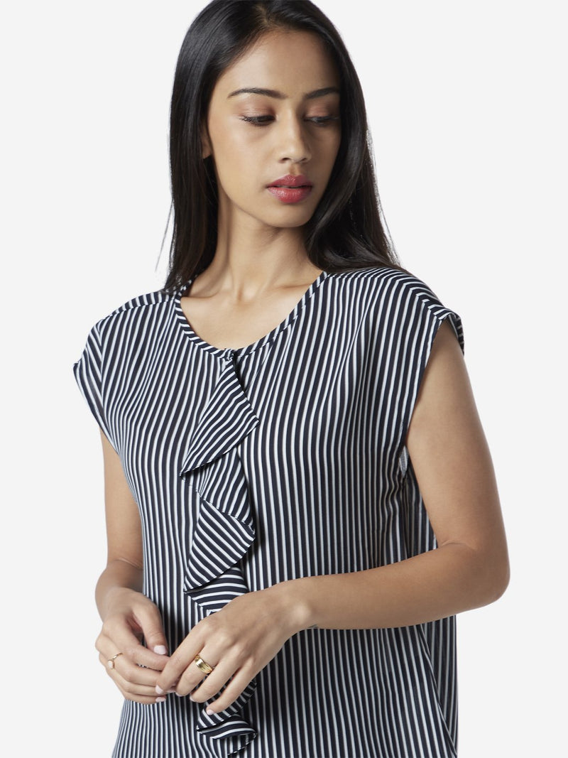Wardrobe Navy Striped Fara Top