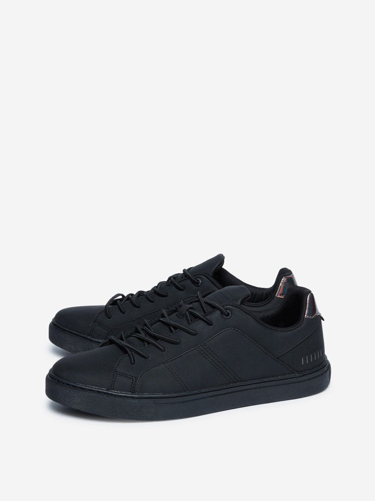 SOLEPLAY Black Lace-Up Sneakers