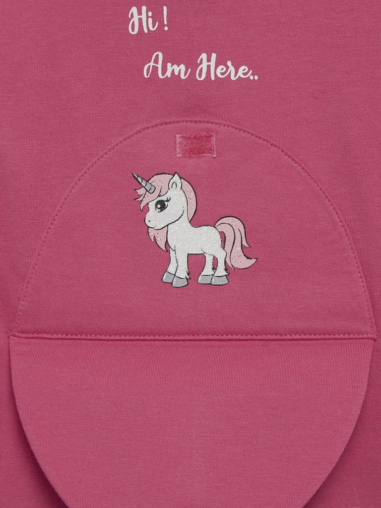Baby HOP Pink Unicorn Sweatshirts Set of Two