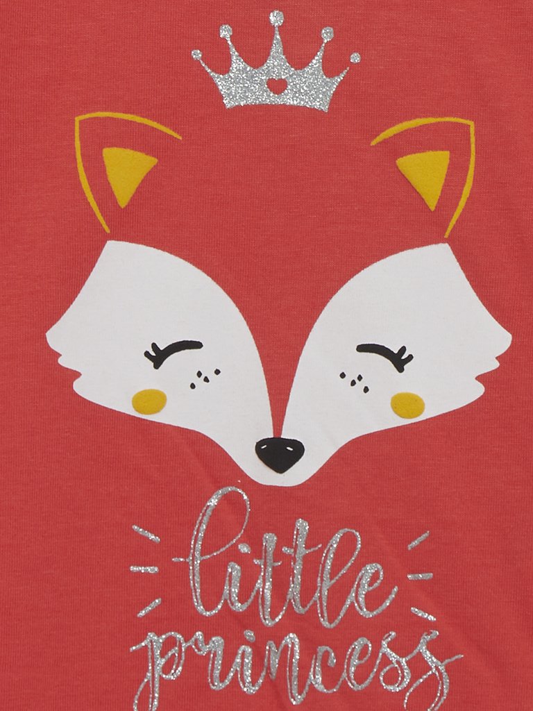 Baby HOP Orange Printed Sweatshirts Set of Two