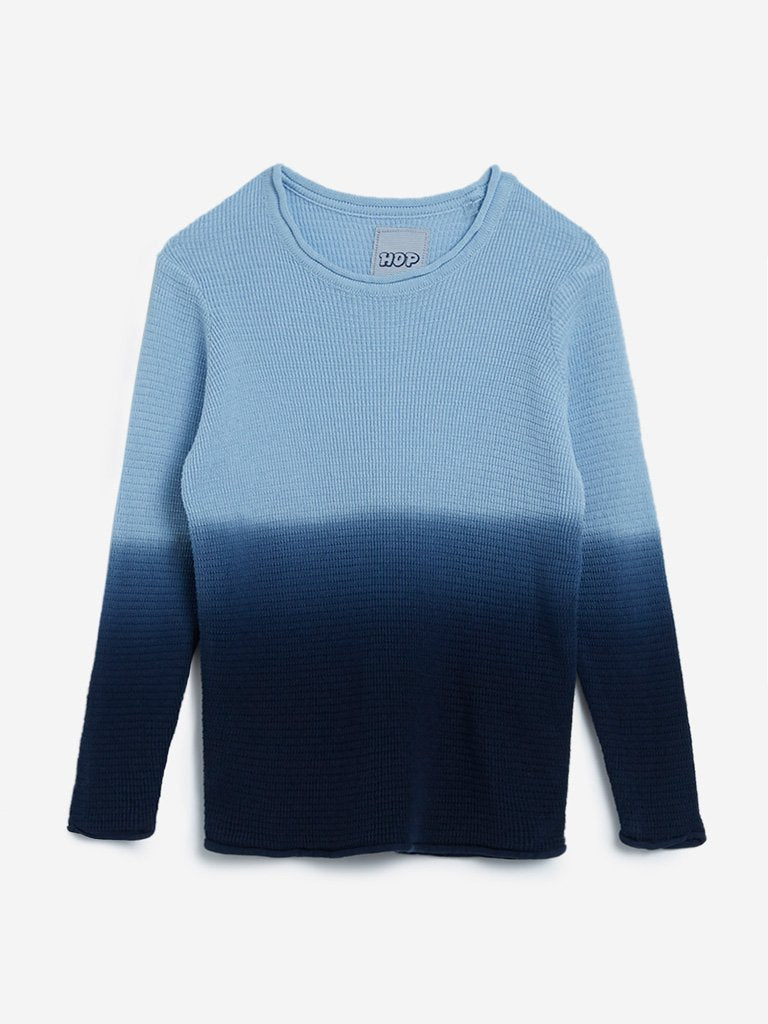 HOP Kids Light Blue Two-Toned T-Shirt