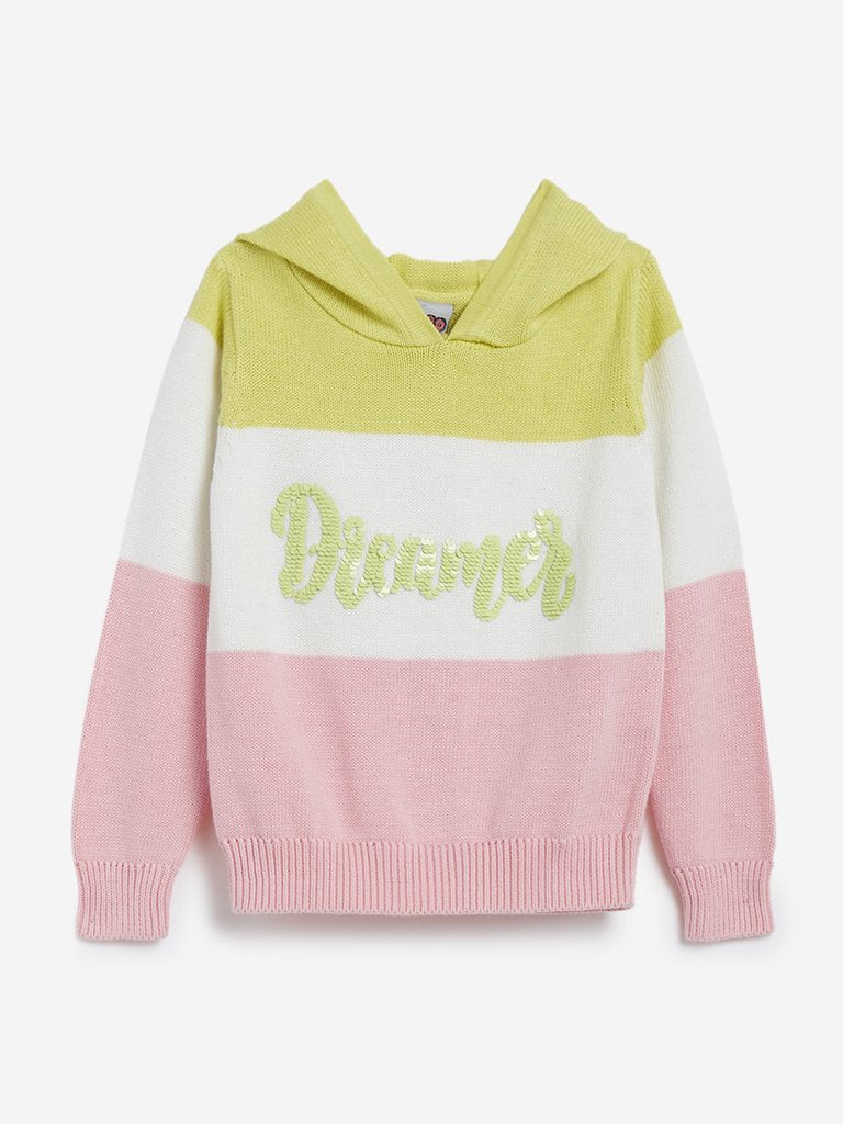 HOP Kids Lime Green Hooded Sweatshirt