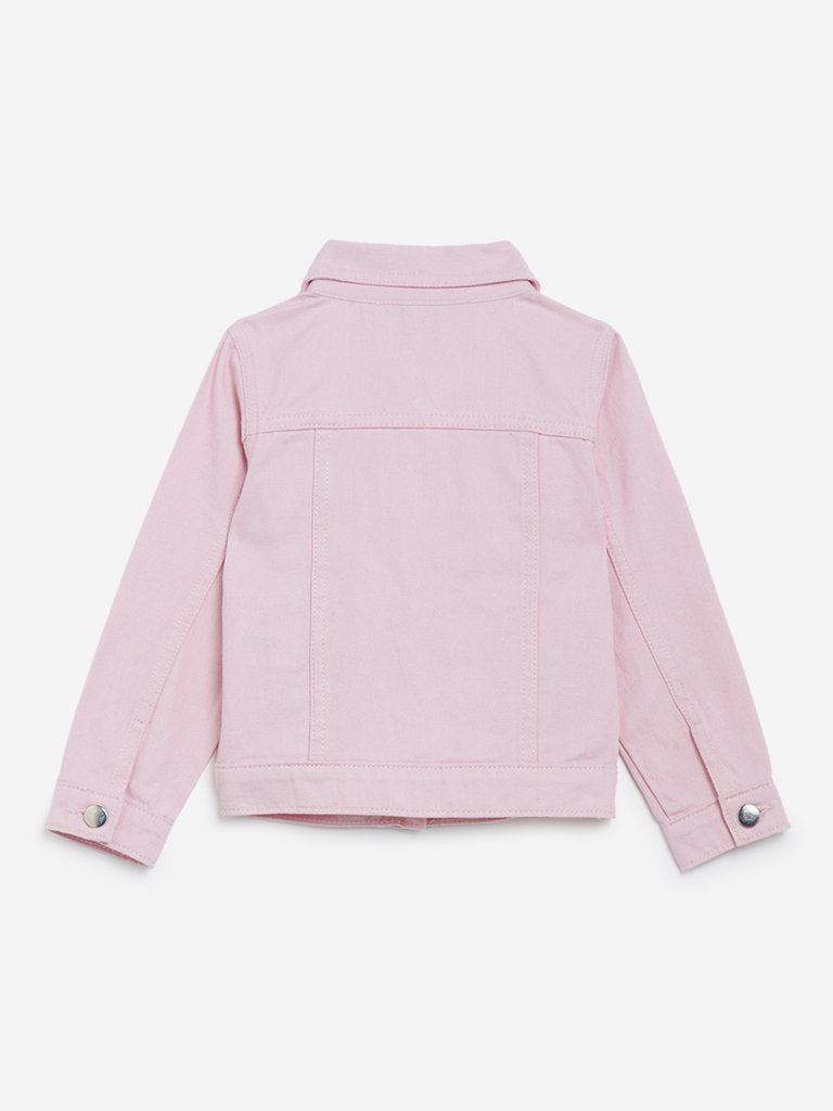 HOP Kids Light Pink Denim Jacket