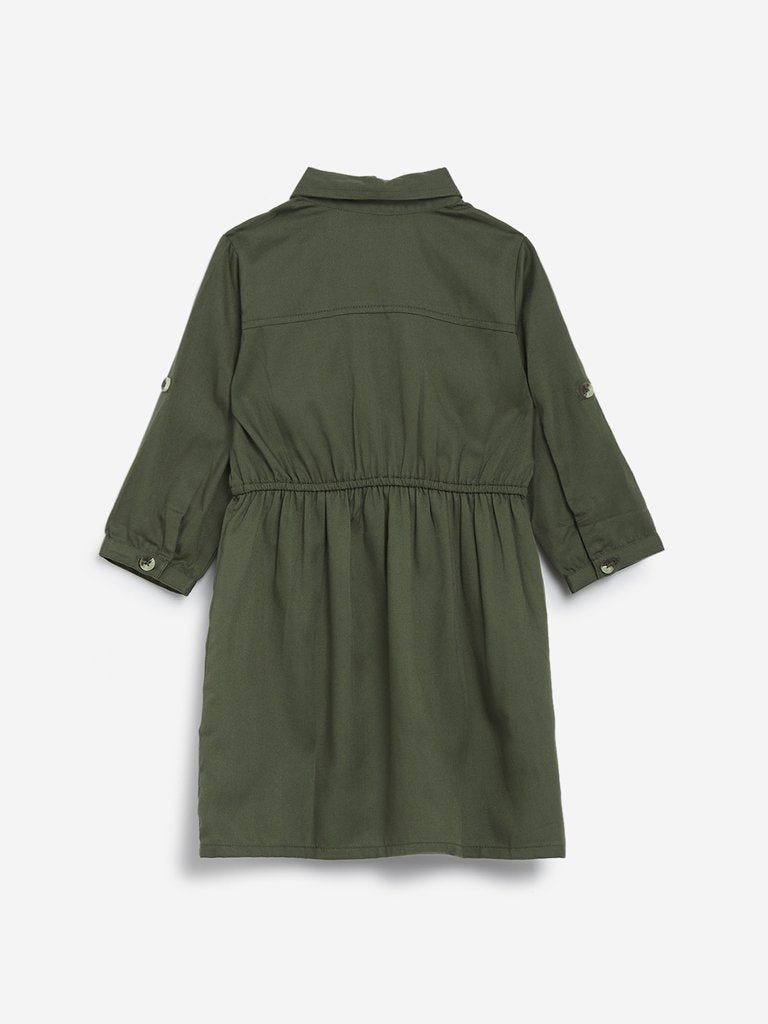 HOP Kids Olive Shirtdress