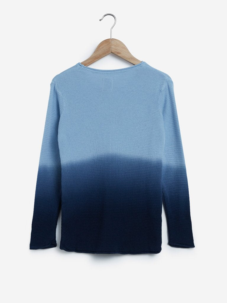 Y&F Kids Light Blue Two-Toned T-Shirt