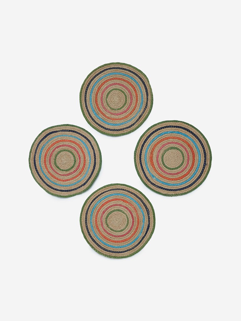 Westside Home Multicolour Woven Placemats Set of Four