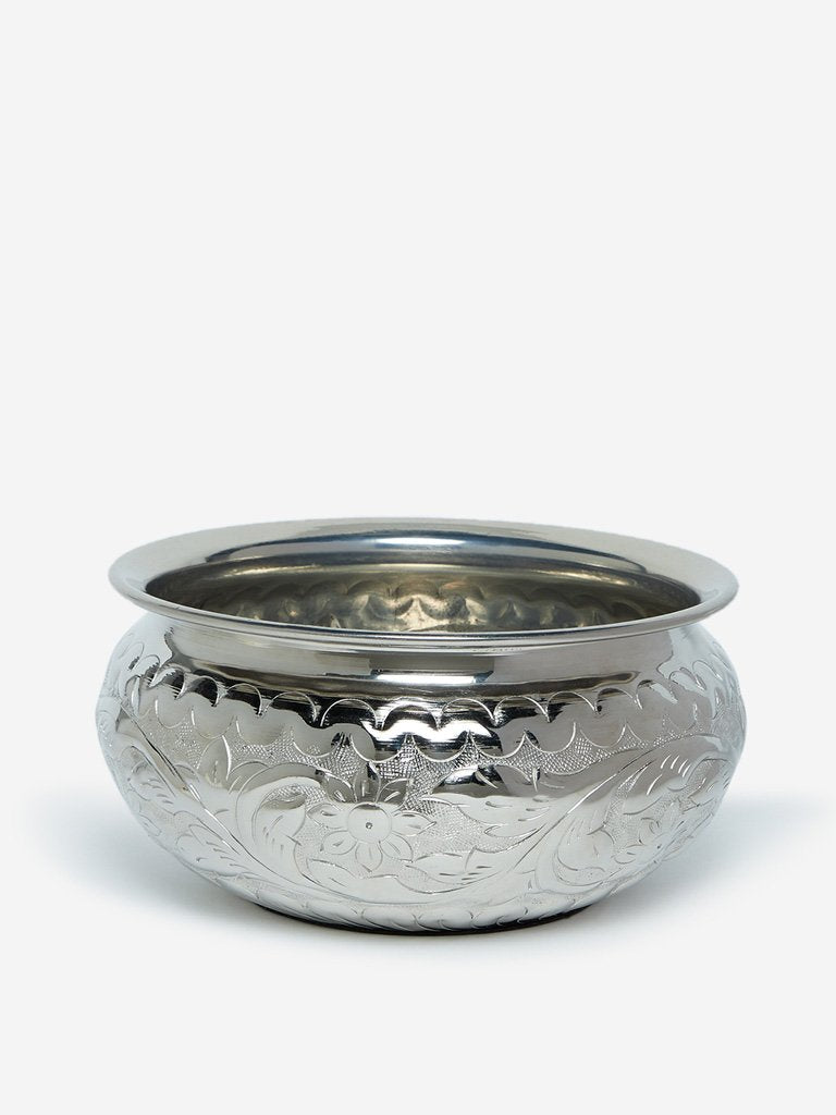 Westside Home Silver Small Decorative Bowl