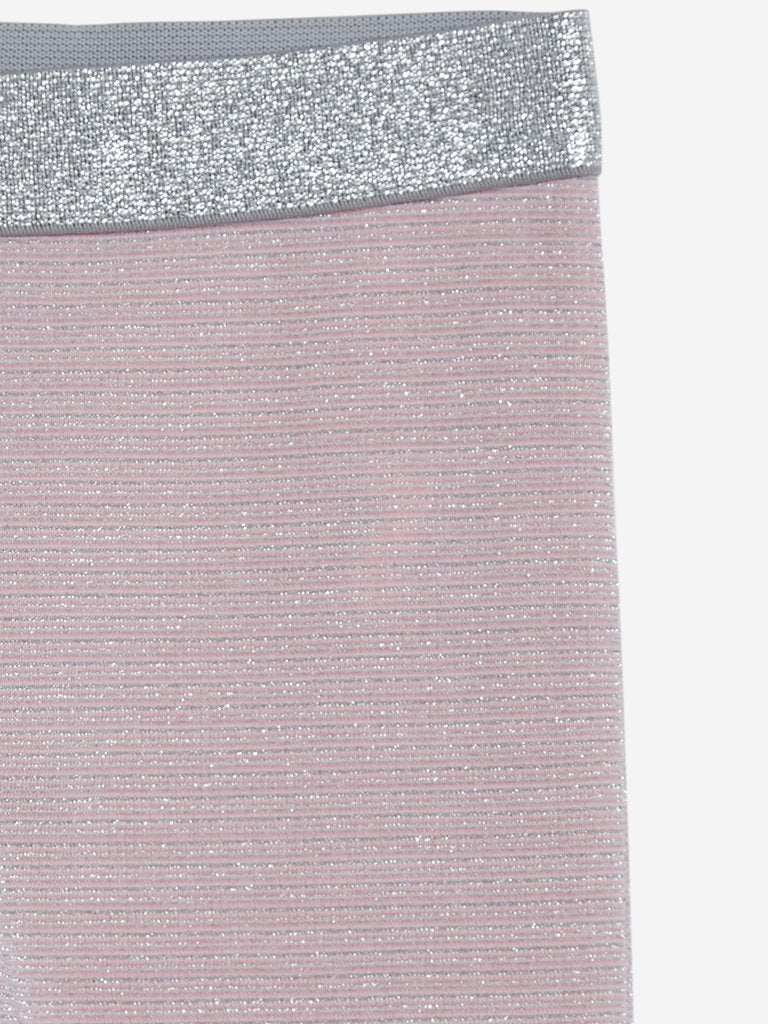 HOP Kids Pink Striped Leggings