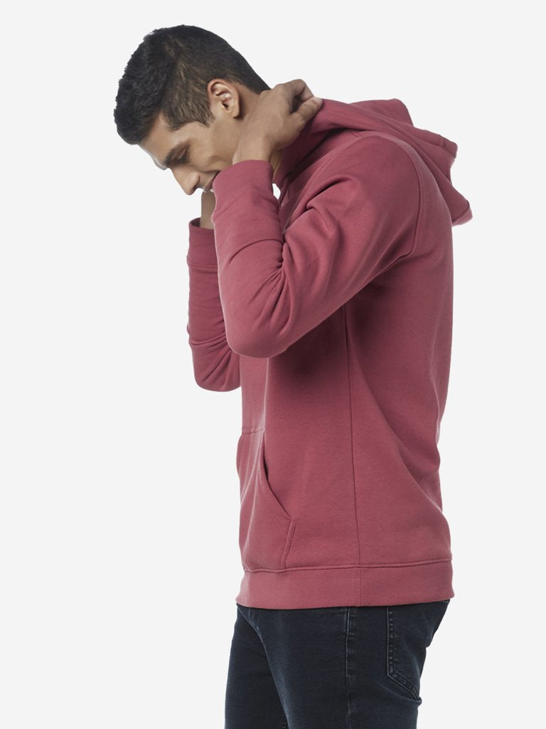WES Casuals Dusty Pink Relaxed Fit Sweatshirt