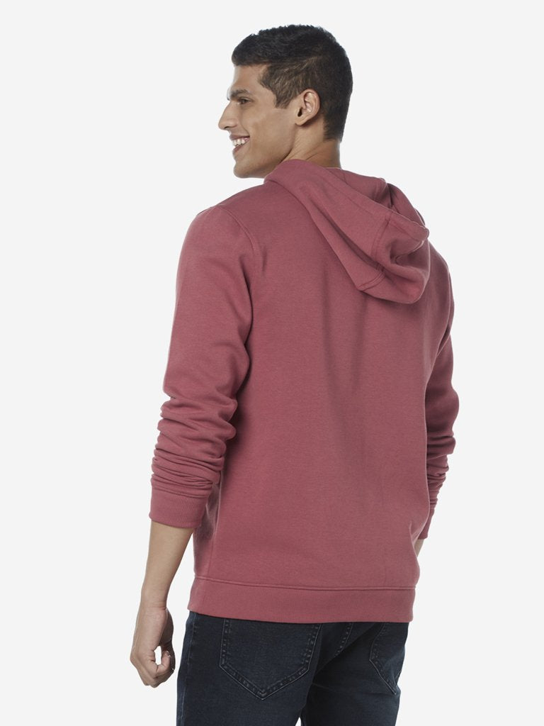WES Casuals Dusty Pink Relaxed Fit Sweatshirt