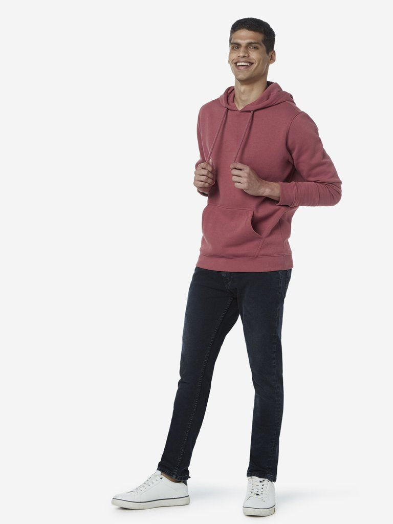 WES Casuals Dusty Pink Relaxed Fit Sweatshirt