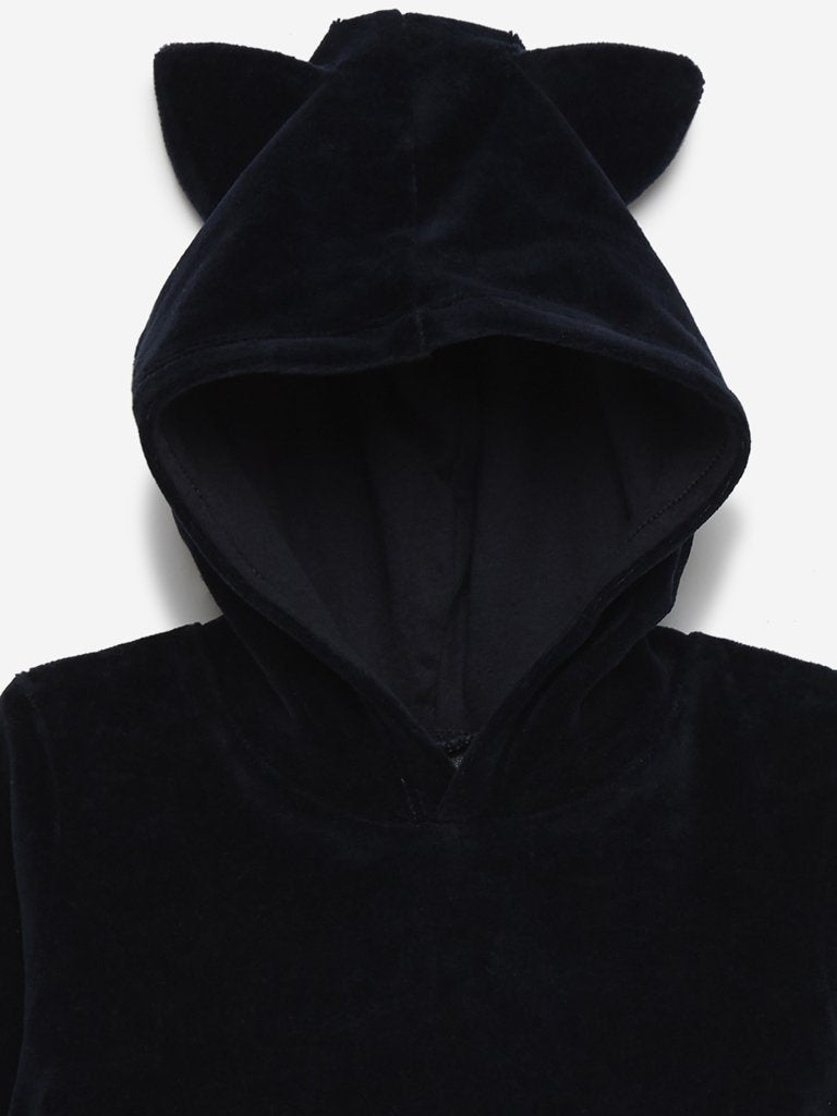 Baby HOP Navy Fox Pattern Romper