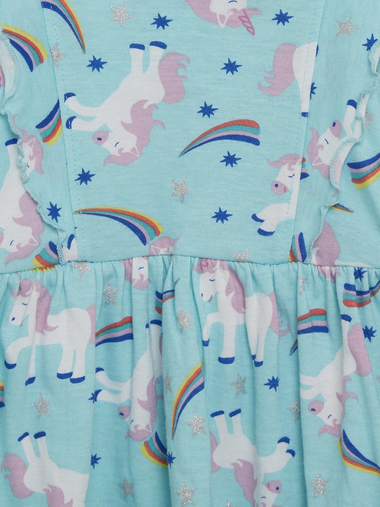 Baby HOP Aqua Printed Dresses Set of Two