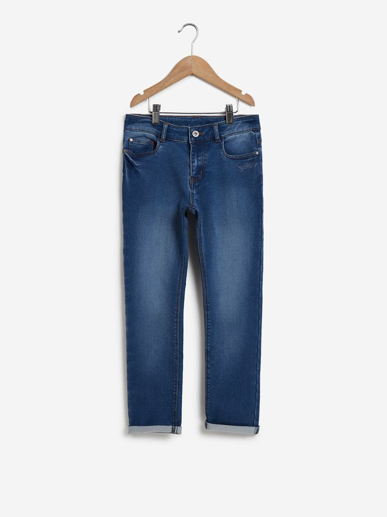 Y&F Kids Blue Basic Jeans