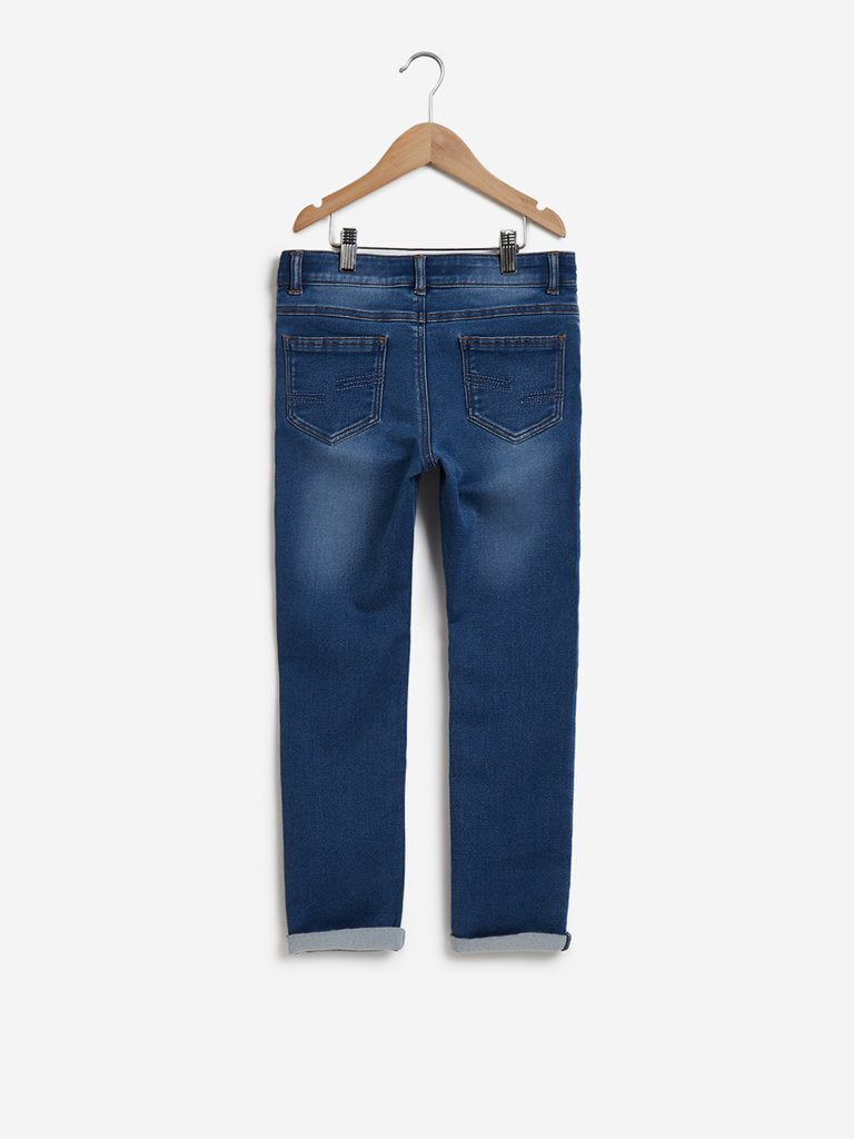 Y&F Kids Blue Basic Jeans