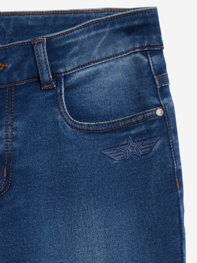 Y&F Kids Blue Basic Jeans