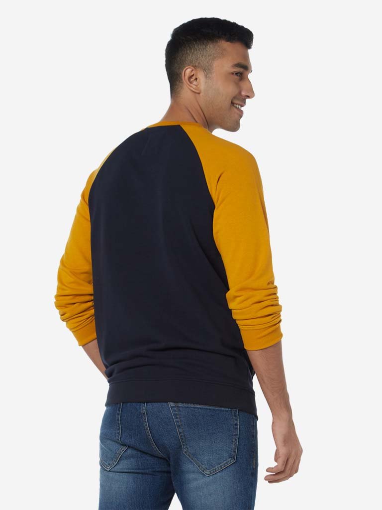 Nuon Mustard Slim Fit Raglan T-Shirt