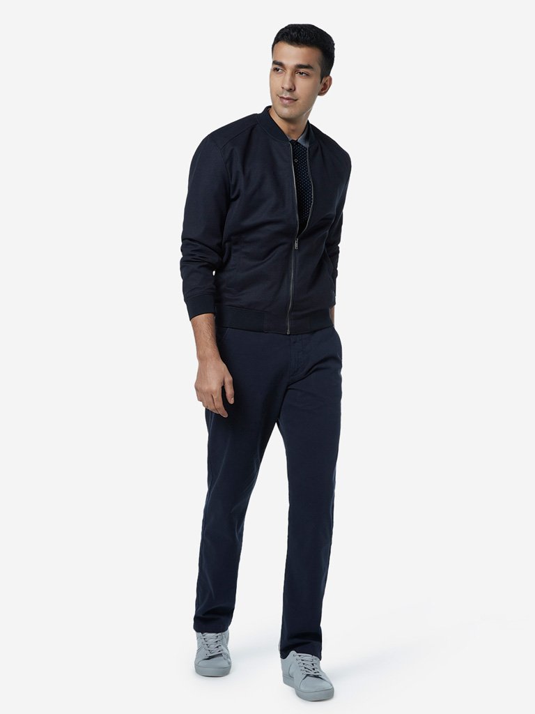 Ascot Navy Relaxed Fit Jacket