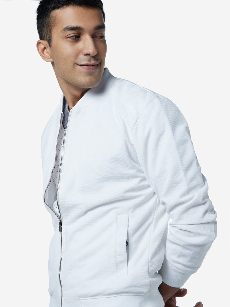 Ascot White Relaxed Fit Jacket