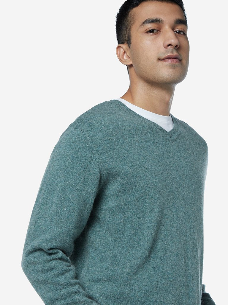 Ascot Sage Green Relaxed Fit Sweater