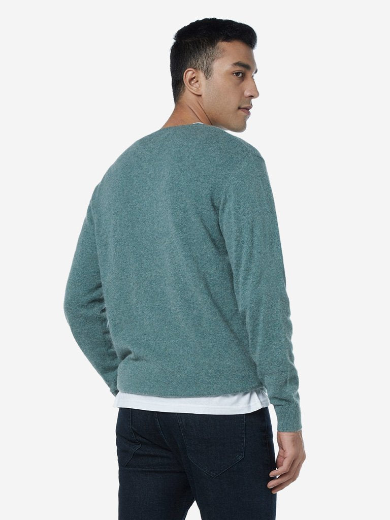 Ascot Sage Green Relaxed Fit Sweater
