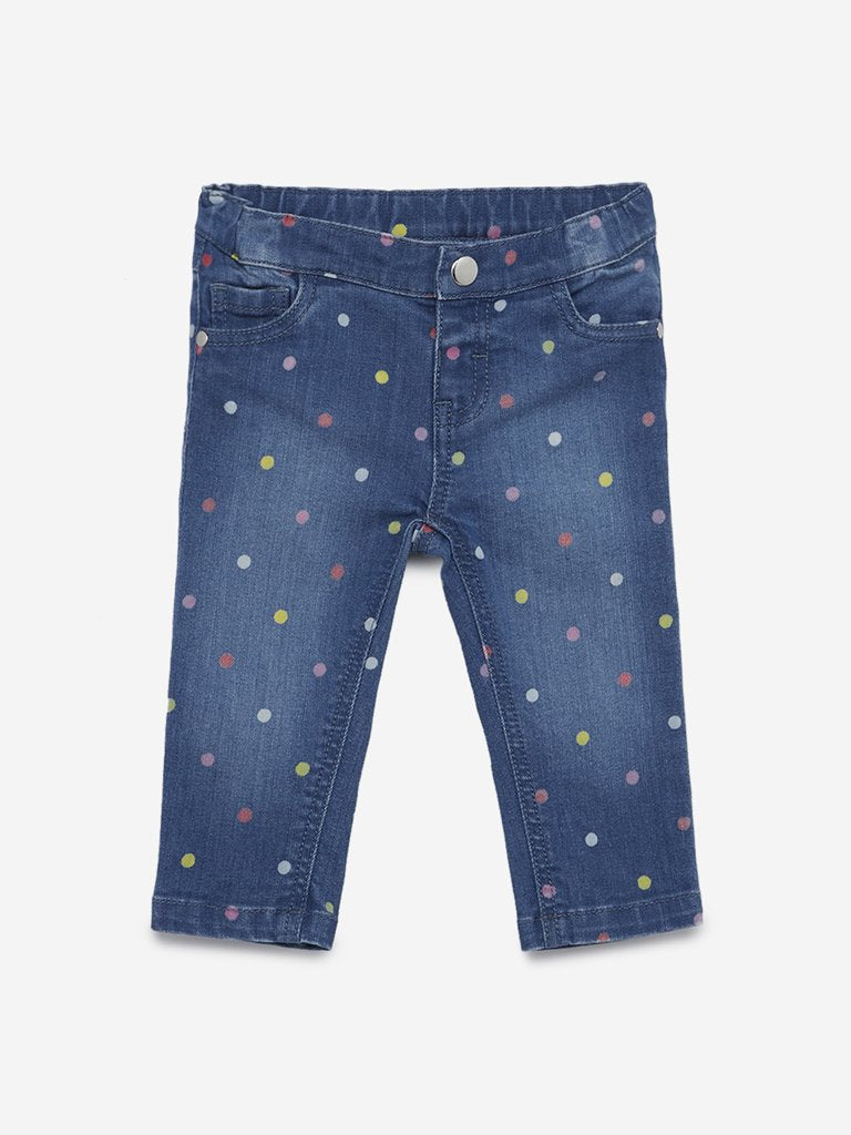 Baby HOP Blue Polkadot Jeans
