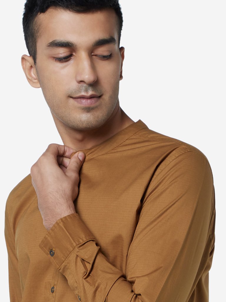 ETA Light Brown Resort Fit Shirt