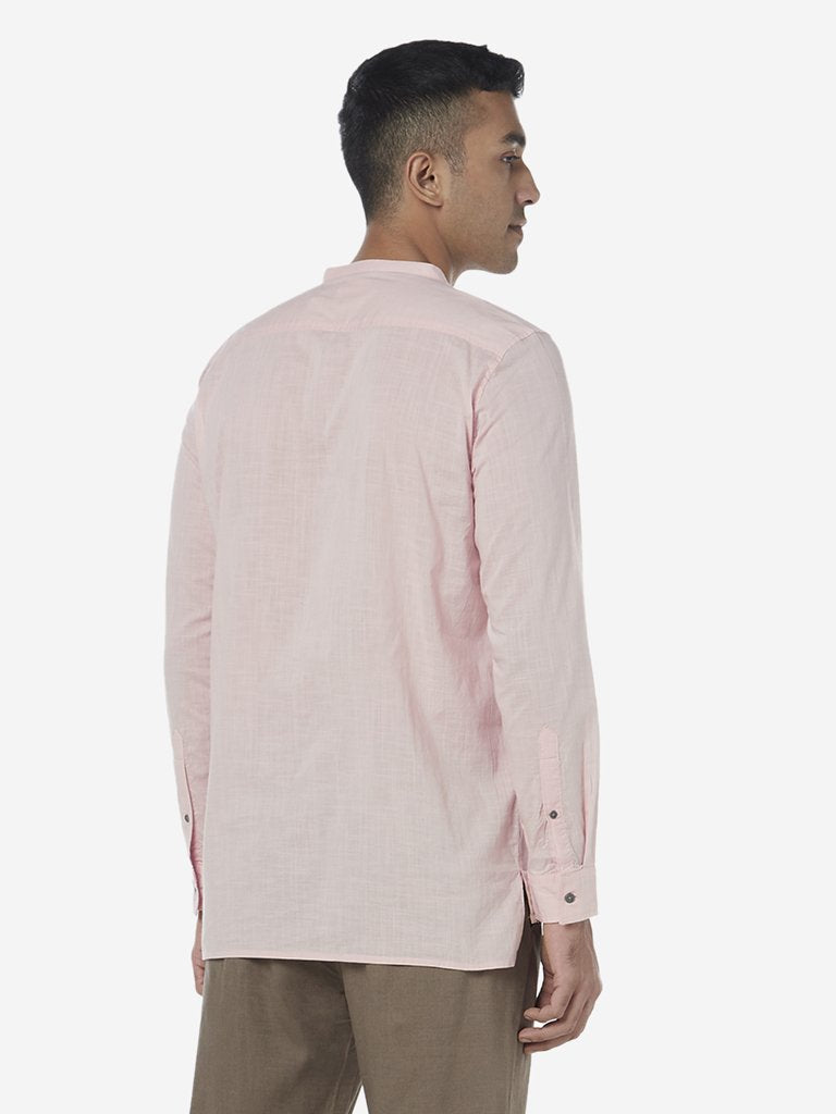 ETA Light Pink Pure Cotton Resort Fit Shirt