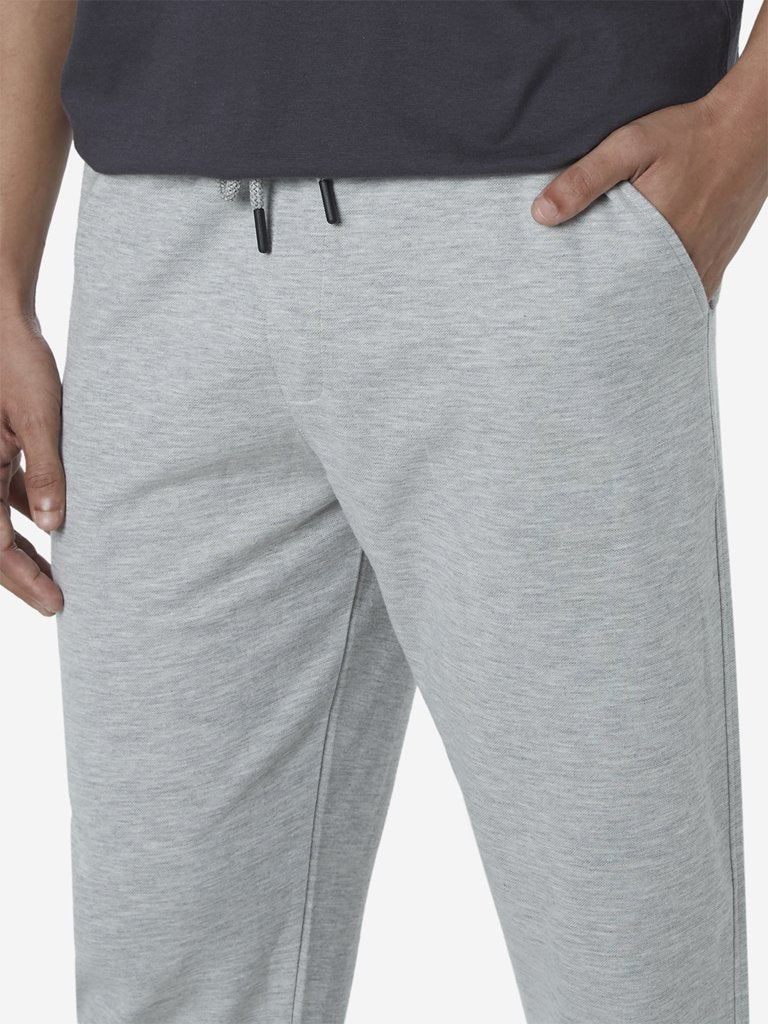 WES Lounge Light-Grey Relaxed Fit Trackpants