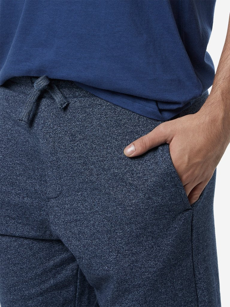 WES Lounge Grey Melange Relaxed Fit Shorts