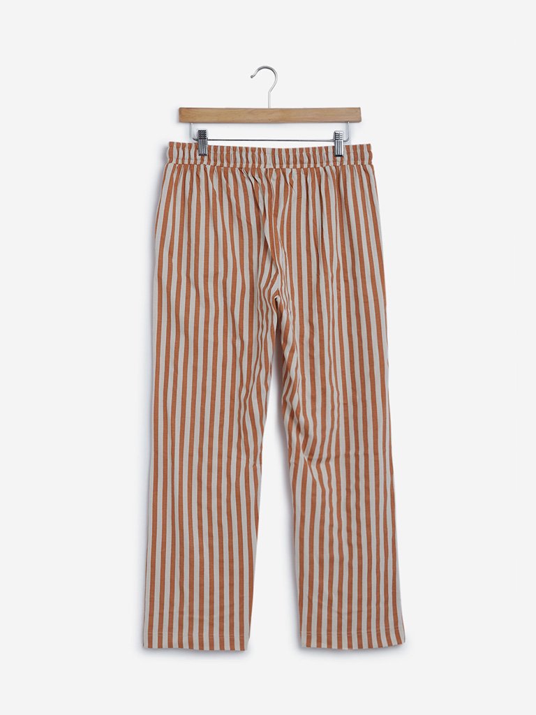 Wunderlove Rust Striped Pyjamas