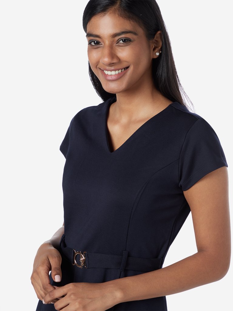 Wardrobe Navy Twila Dress