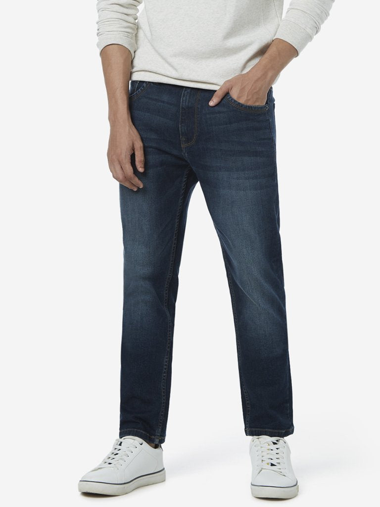 WES Casuals Indigo Slim Fit Jeans