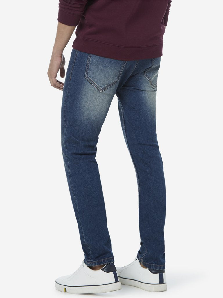 WES Casuals Blue Slim Fit Jeans