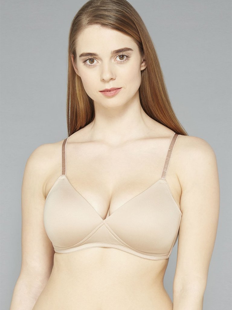Wunderlove Beige Non Wired Padded Bra