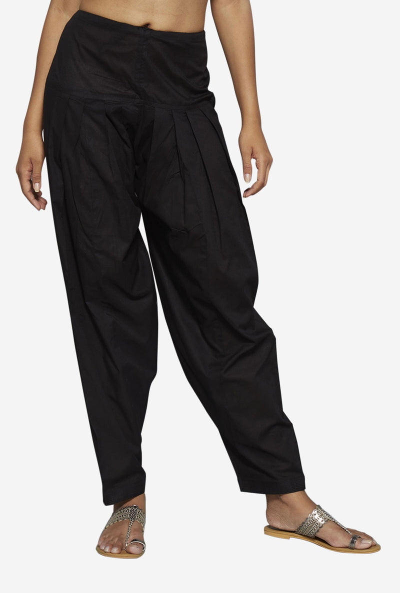 Utsa Black Solid Salwar