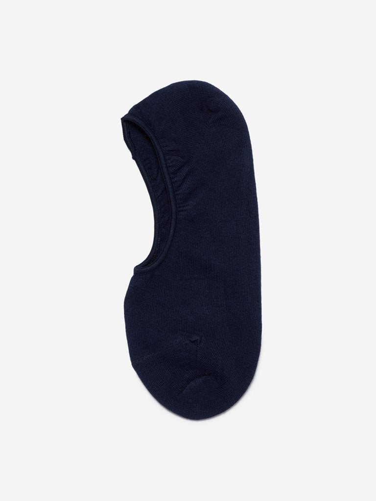 WES Lounge Navy Invisible Cotton Socks Pack Of One