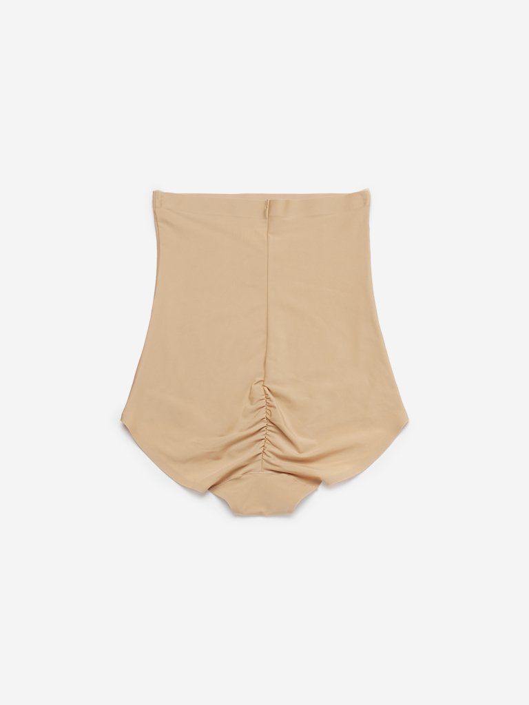 Wunderlove Beige High-Waist Shaping Briefs