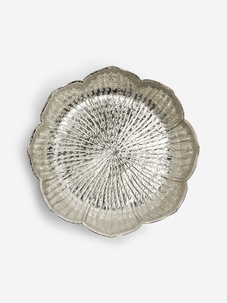 Westside Home Nickel Small Lotus Platter