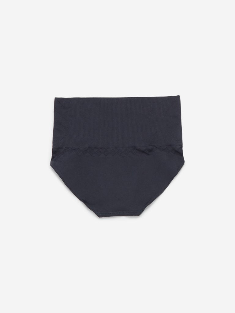 Wunderlove Black Seam-Free Hi-Leg Shaping Briefs