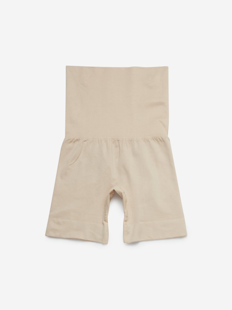 Wunderlove Beige Seam-Free Shaping Shorts