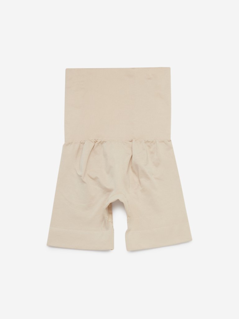 Wunderlove Beige Seam-Free Shaping Shorts