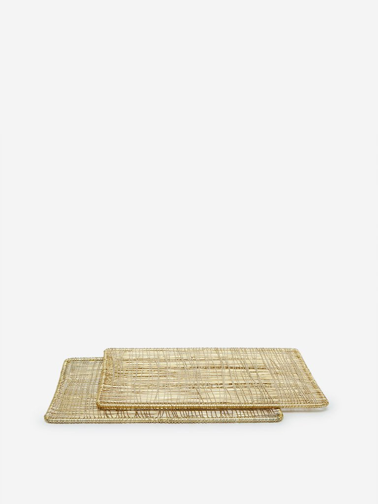 Westside Home Golden Placemat Set of Two