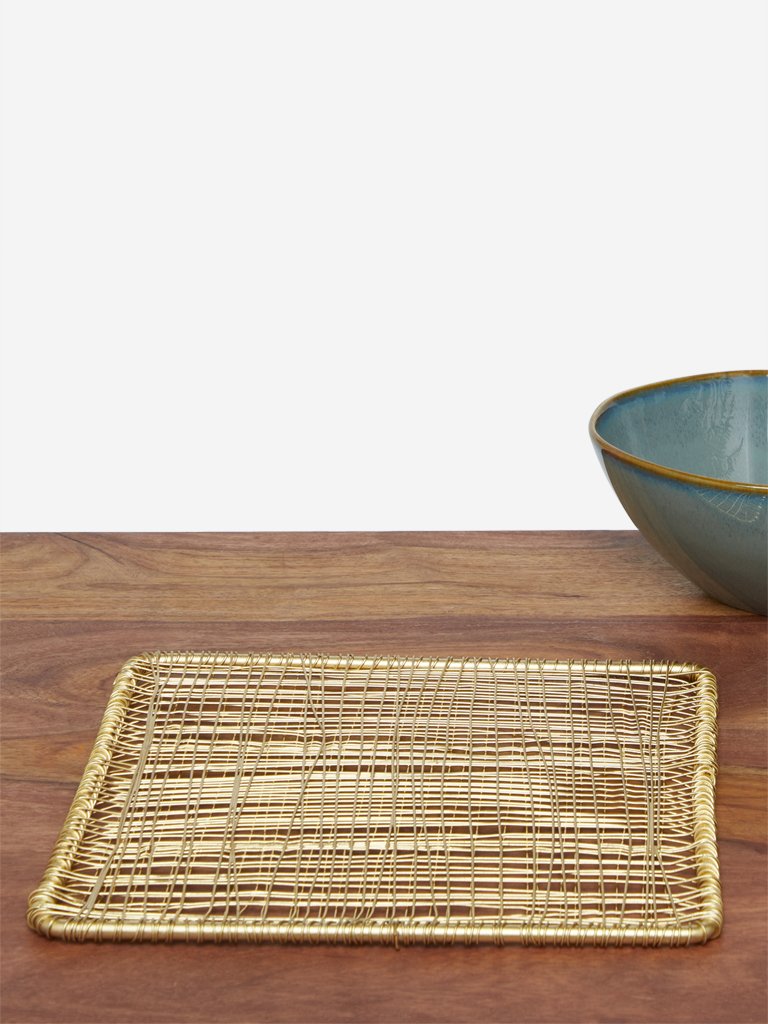 Westside Home Gold Wired Trivet